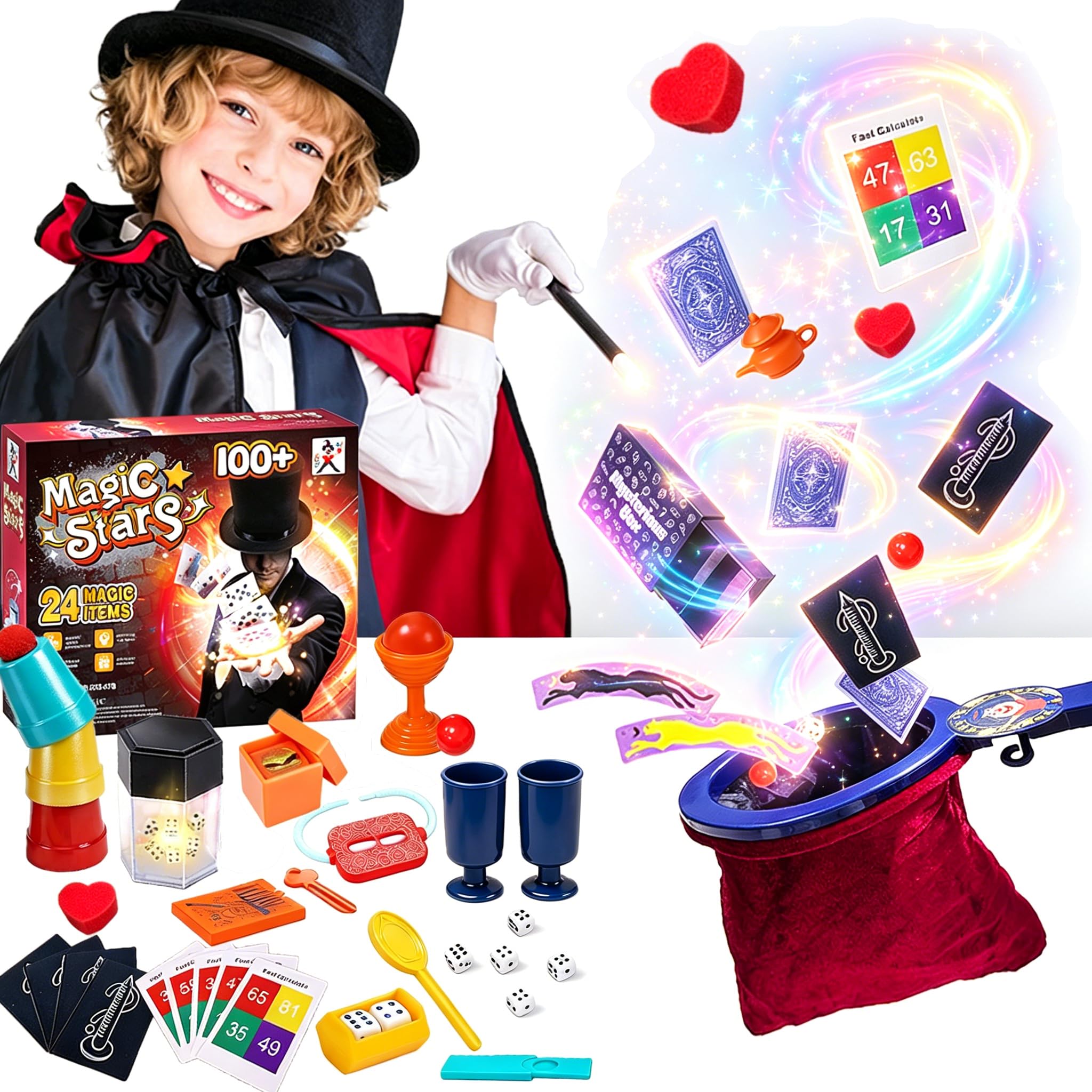 Amazon.com: Magic Tricks Set - Magic Kit for Kids Age 6+ Magician